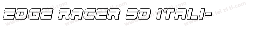 Edge Racer 3D Itali字体转换